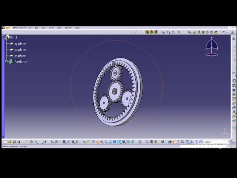 How To Create Planetary Gear In Catia 😯! How it's....