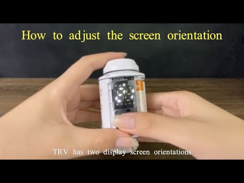 How to adjust the screen orientation of the LED version TRV -10