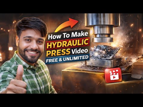 How to Make Hydraulic Press Crushing Video with AI? One Click Viral Video Tutorial (USA Channel S...