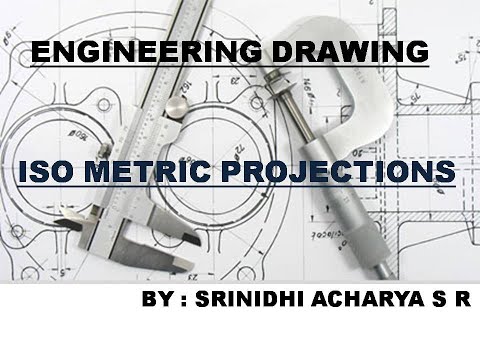ISO Metric Projection :Engineering Drawing: Question No 02 : Manual Drawing