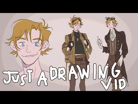 Drawing my Character While Obnoxious Editing Ensues