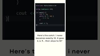 why this c++ code never ends? #coding #cplusplus