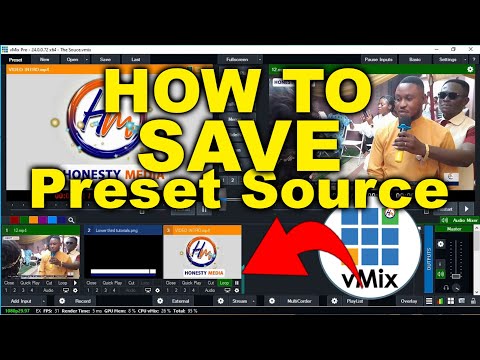 How to save Your Preset Source On Your vMix timeline #vmixtutorial