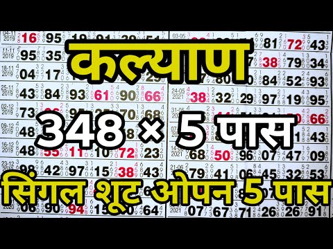 KALYAN MATKA 24/01/2026 | Kalyan trick ! Kalyan Today ! Kalyan satta Matka