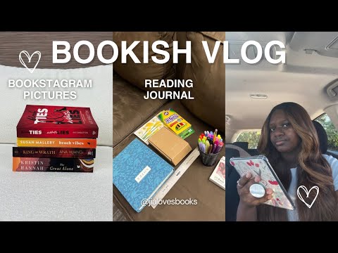 BOOKISH VLOG! 📖✨ updating my reading journal & taking book pictures