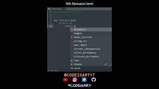 Nth fibonacci term in Python | Python Examples | Python Coding Tutorial | Python Coding Interview