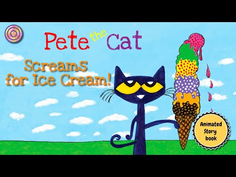 Pete the cat Screams for Ice Cream | Animated Book | Read aloud