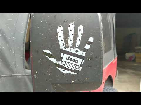 End of the 1995 Jeep Wrangler. 8-10-18