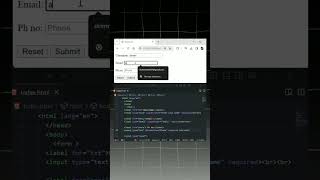 html form add , Html Series prat 11 #codingin17 #html #shorts