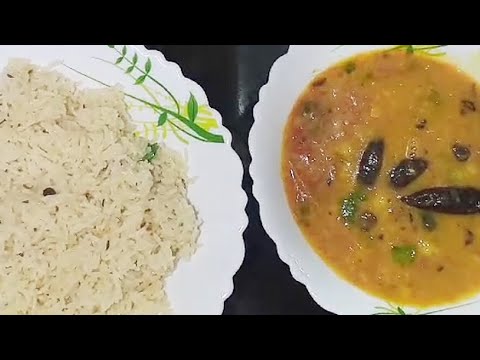 HYDERABADI KHATTI DAL WITH JEERA RICE | HYDERABADI SPECIAL MEAL