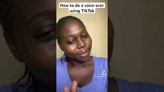 How to do a voiceover to your video using tiktok. #editing101 #voice #editingtutorial #voiceover