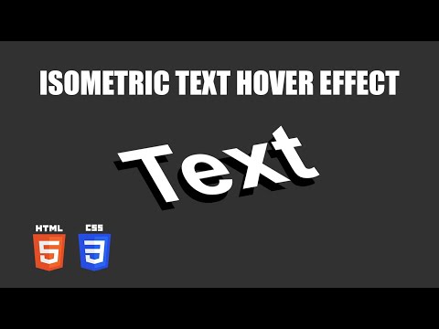 Isometric Text Hover Effect | HTML & CSS Tutorial