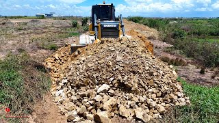 Exquisite Starting Project! The Large Lowland​ Is Delete Make a Road Use Dozer SHANTUI & 25Ton Truck