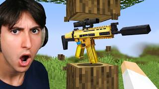 Minecraft, But Every Drop is a Gun