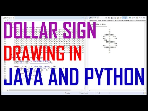 Dollar Sign Drawing In Java And Python  From Scratch