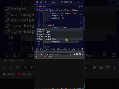 Create Amazing water droplet with only CSS