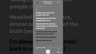 Spring into summer#spotify #lyrics #sound #music #song #audio #bridge