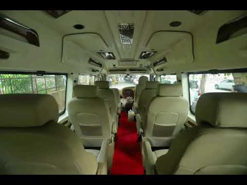 6 Seater Super Deluxe 1x1 Mini Maharaja Tempo Traveller with Sofa Seating Hire Delhi  Firstcalltrip