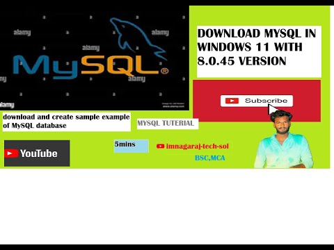 Download mysql in windows 11 and create sample database