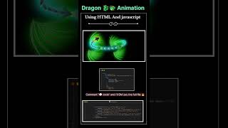 Dragon Animation 🐉🔥 Using HTML, CSS & JavaScript | Full Source Code