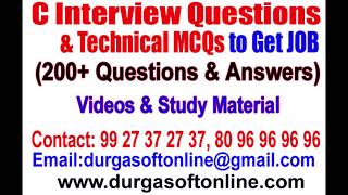 C Interview Questions & Technical MCQs to Get JOB (200+ Questions & Answers)