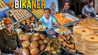MAGICAL Street Food of Bikaner | जूनिया महाराज Kachori, Iconic RABDI Ghevar, Dry Fruits Bhalla 
