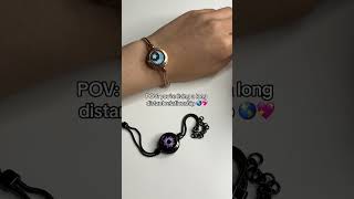 Best gift for couples 💖🌎 Long distance couple bracelets #couplegifts