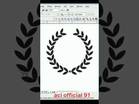 CORALDRAW || New graphic design #coreldraw #reels #statusvideo #whatsappstatus @Aci_Official_91