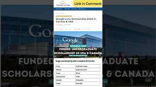 Study in Canada & USA with Google Lime Scholarships #shorts