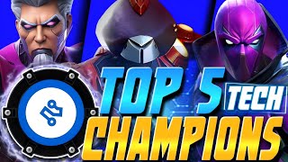 TOP 5 Tech Champions in Marvel Contest of Champions (Best Tech Champs Ranked!)