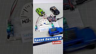 Speed Measured with IR Sensors + Servo Display 🤖 #arduino #arduinoproject