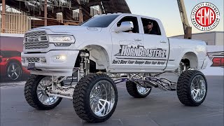 Lifted Trucks at the SEMA Cruise 2024