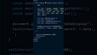 Tricks : 18/100 Build a Digital Clock | HTML CSS JavaScript
