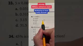 ASVAB AFQT Math Knowledge answer: 33