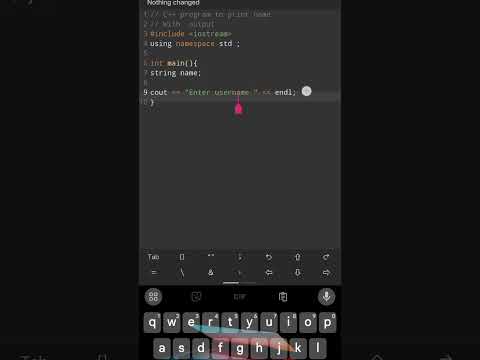 2. C++ Program to print your own name || #cplusplus #coding