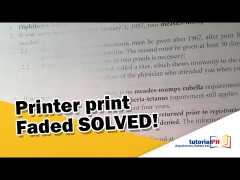 EPSON Printer - Print faded fixed!