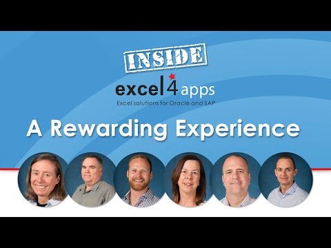 Inside Excel4apps: A Rewarding Experience - Melissa, Dave, Jonathan, Darlene, Pete, Michele
