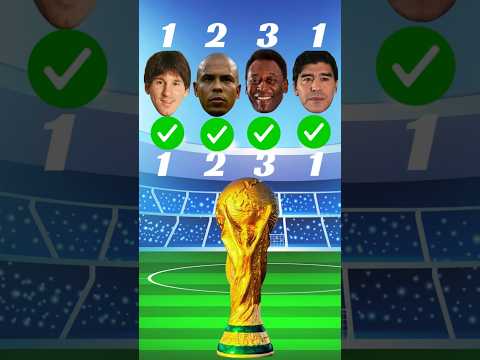 MESSI VS RONALDO VS PELE VS MARADONA #football #shorts