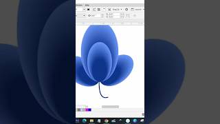 Flower shape design - CorelDraw Tutorial for  #shorts #coreldrawtutorial #coreldrawtutorialhindi