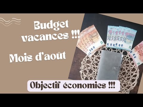 Je fais mon budget pour les vacances 