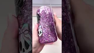 Coffee & anxiety 🩷💜 #snowglobetumbler #satisfying #tumbler