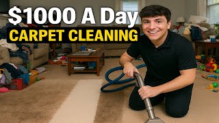 How To Start A $1000/Day Carpet Cleaning Business (Free Course)