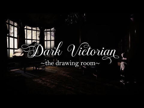 Dark Victorian Mansion: Drawing Room | Foggy Morning | Clock, Birds, Writing | Piano and Cello
