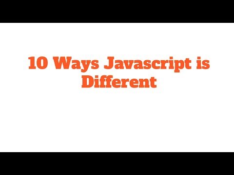 10 Ways Javascript is Different than static OOP Languages