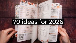 70 Bullet Journal Ideas for Your 2026 Setup 💜
