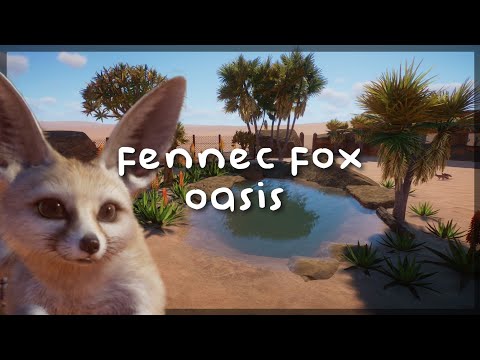 Fennec Fox Oasis 🌱 | speed build | Planet Zoo
