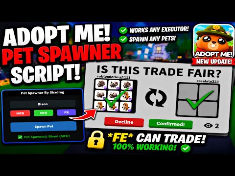 [TRADEABLE🔥] ADOPT ME *OP* PET SPAWNER SCRIPT | SPAWN ANY PETS! LATEST UPDATE  UNPATCHED! (PASTEBIN)