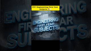 Engineering First Year Subjects 📚📖 #engineering #shorts #trending