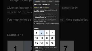 Ace Coding Interviews with Binary Search!! LeetCode 74 - Search a 2D Matrix
