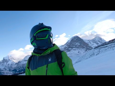 Skiing with a Ruroc RG1-DX Nastek Transition Lens in Wengen